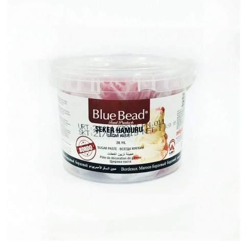 Цукрова паста (Мастика) коричнево-червона (марун) 1кг ТМ Blue bead Цукрова паста (Мастика) коричнево-червона (марун) 1кг ТМ Blue bead